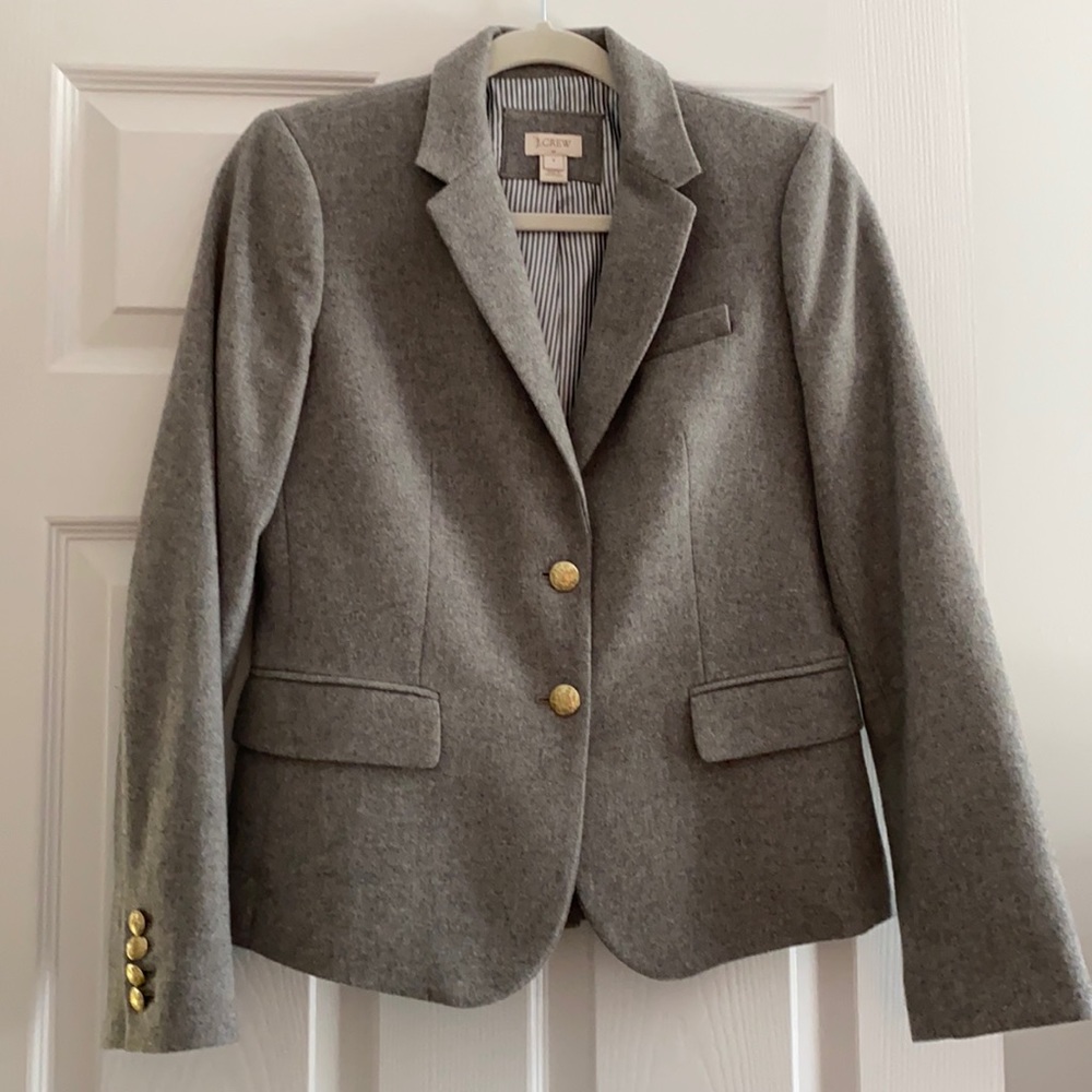 Grey Blazer J Crew size 4